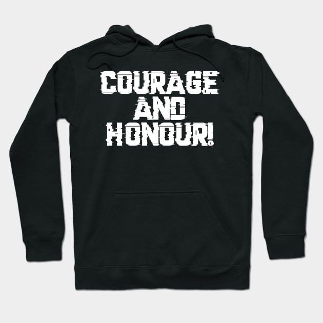 Courage and Honour Wargaming Warcry - Marines Battle Cry Hoodie by gam1ngguy